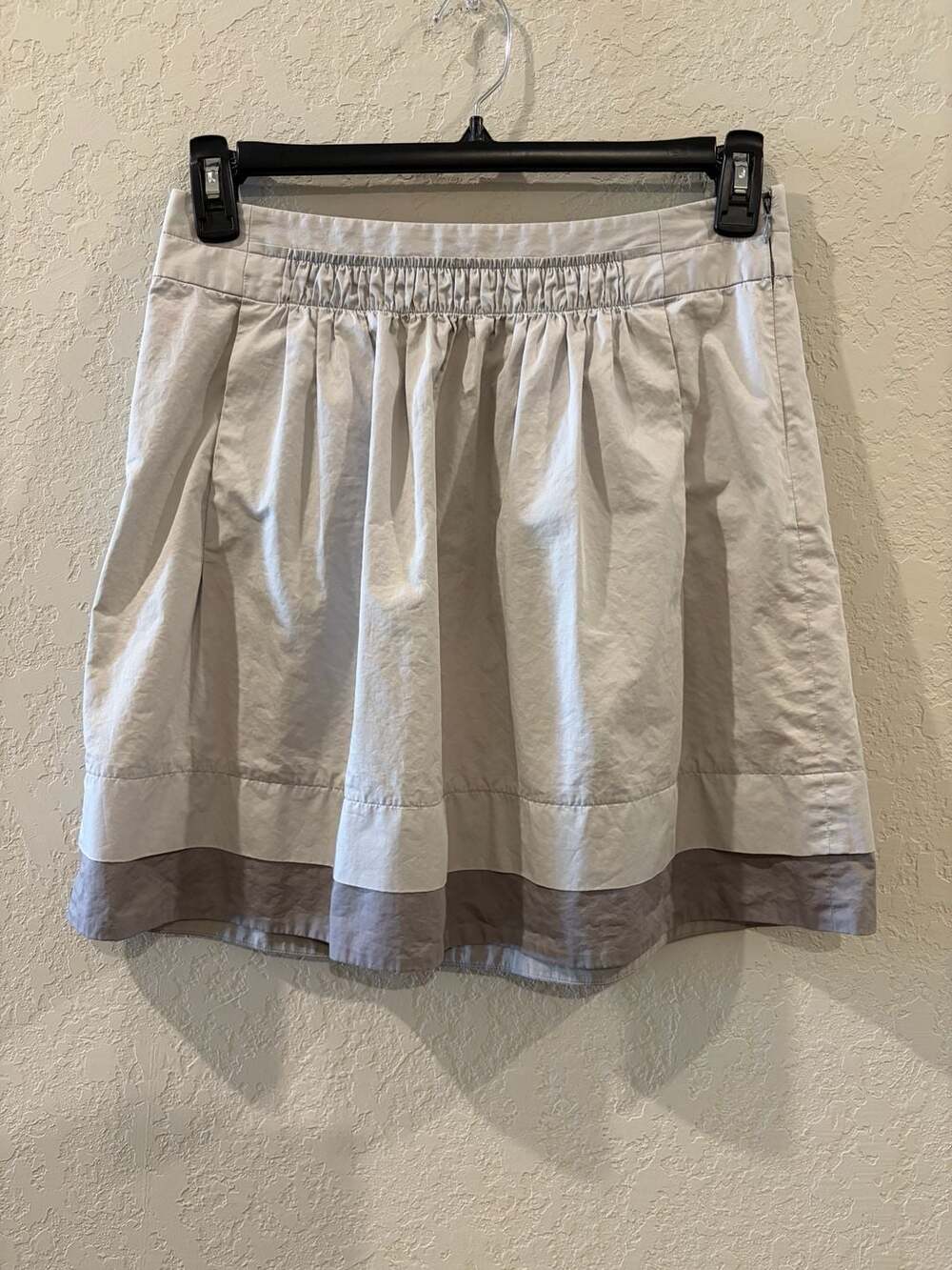 J.Crew Women's 100% Cotton Colorblock Pleated Mini Skirt Size 4